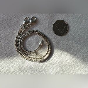 Set of 2 sterling silver bracelets